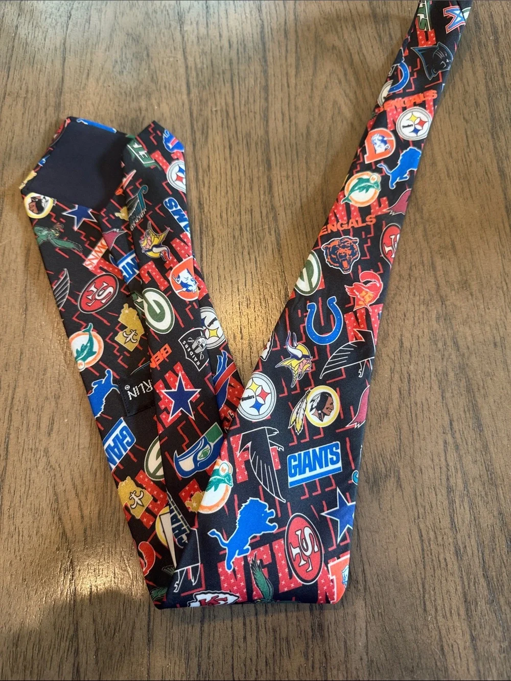 Vintage 1994 Ralph Marlin NFL Team Logo Tie Buffalo Bills Bears Cowboys Rams